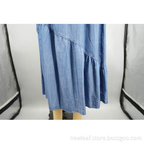 Ladies Dress with Selffabric Belt